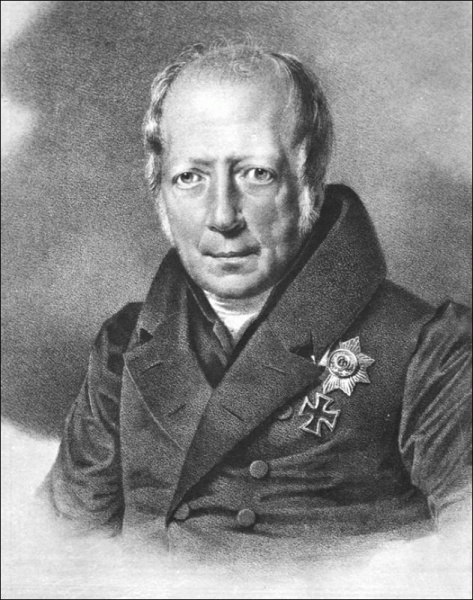 Wilhelm von Humboldt (*22. Juni 1767, †08. April 1835), Quelle: Lithographie von Franz Krüger (http://www.sammlungen.hu-berlin.de/dokumente/6012/), Lizenz: Public domain