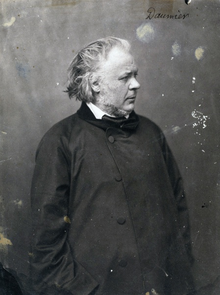Honoré Daumier (*26. Februar 1808, †10. Februar 1879), Quelle: Nadar, Lizenz: Public domain