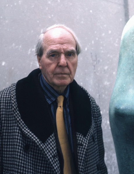 Henry Moore (*30. Juli 1898, †31. August 1986), Quelle: Allan warren, Lizenz: CC BY-SA 3.0